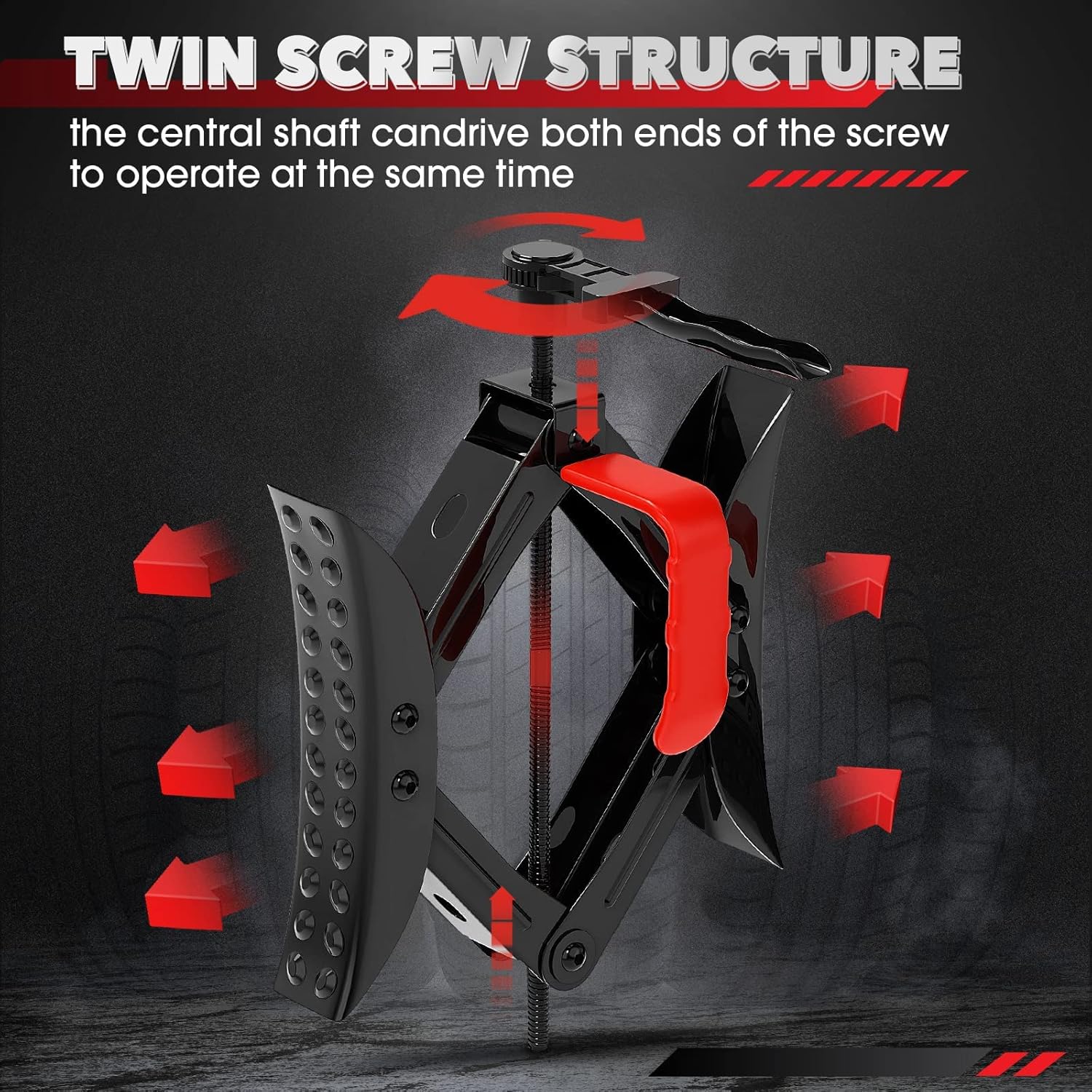 RV Wheel Chocks 2 Set Wheel Stabilizer with Ratchet Wrench M3597