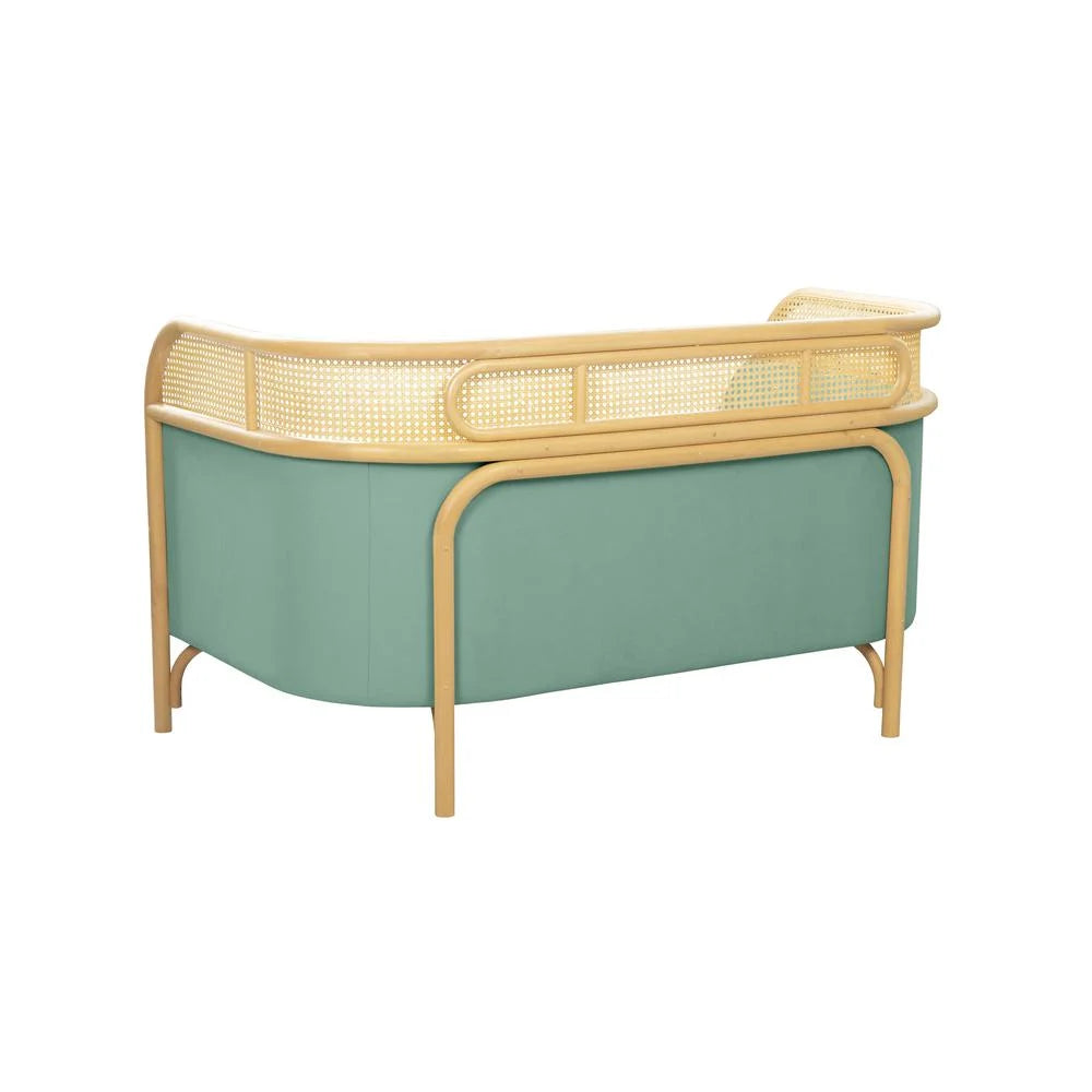 Ocean Blue Velvet Loveseat X464475