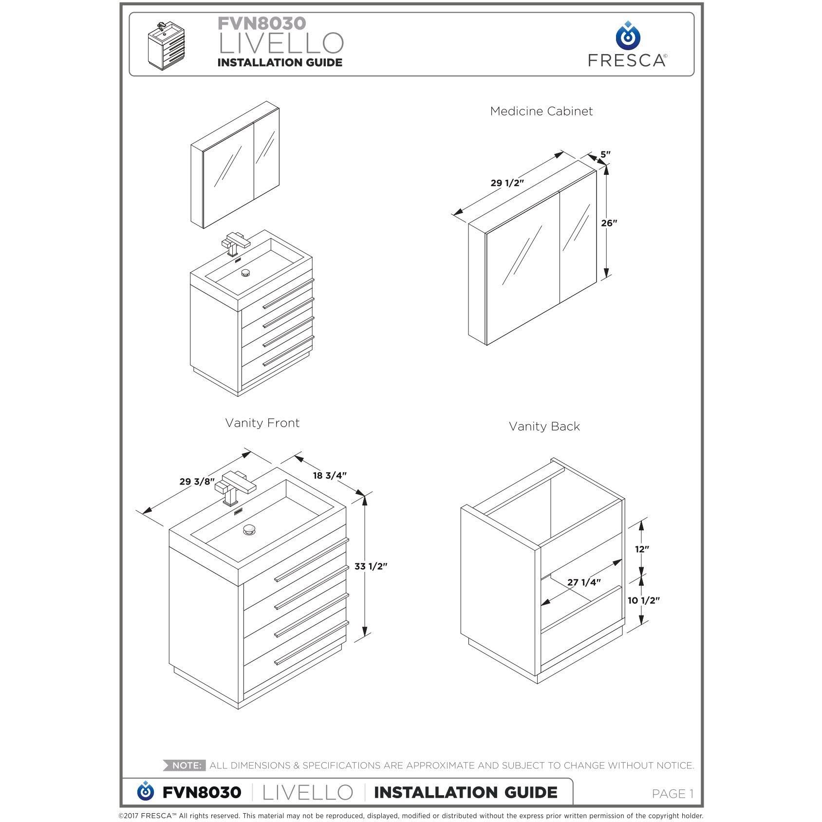 White Bathroom Cabinet K826