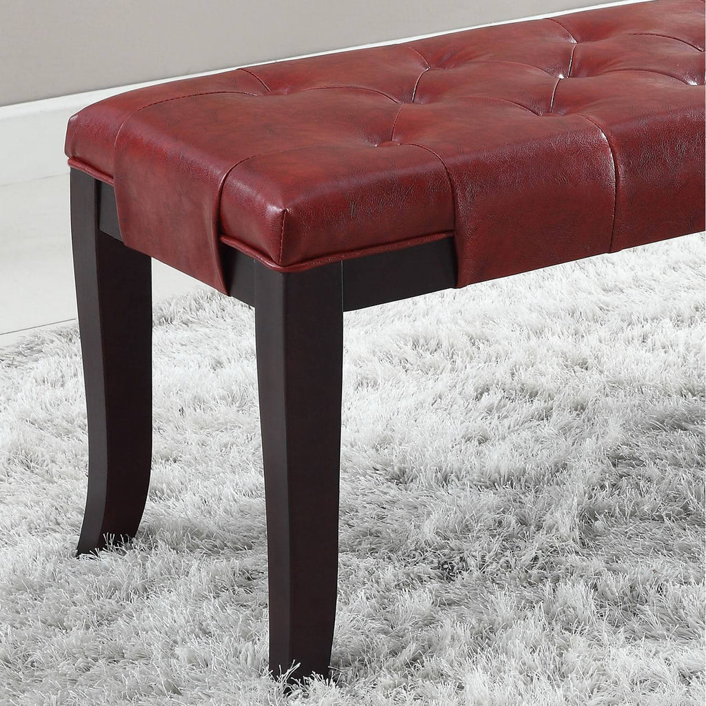 Tufted Ottoman Bench - Brown - Fabric S66253