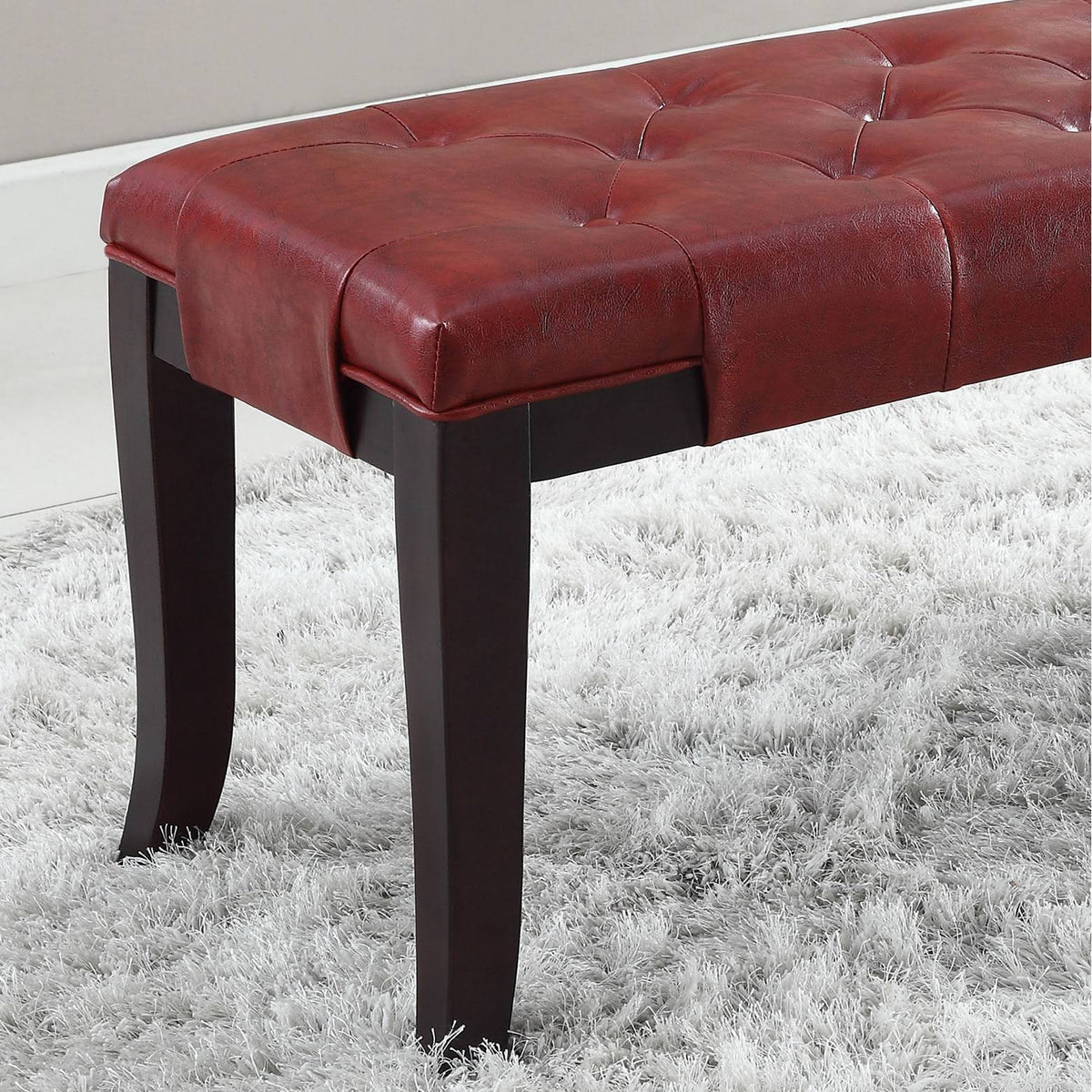 Tufted Ottoman Bench - Brown - Fabric S66253
