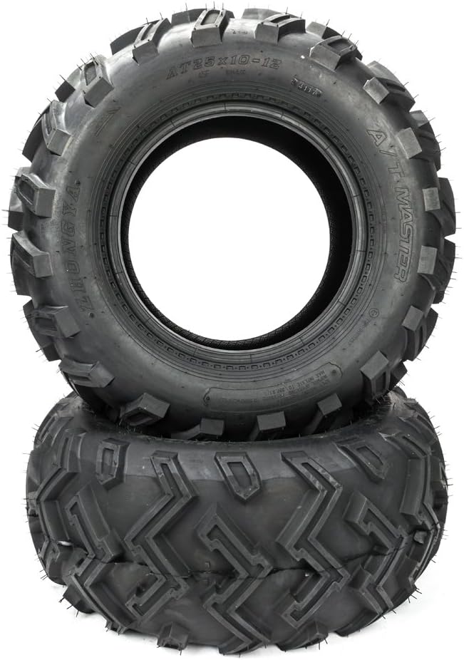 2PCS 25x10-12 6Ply ATV UTV Tires Q830233