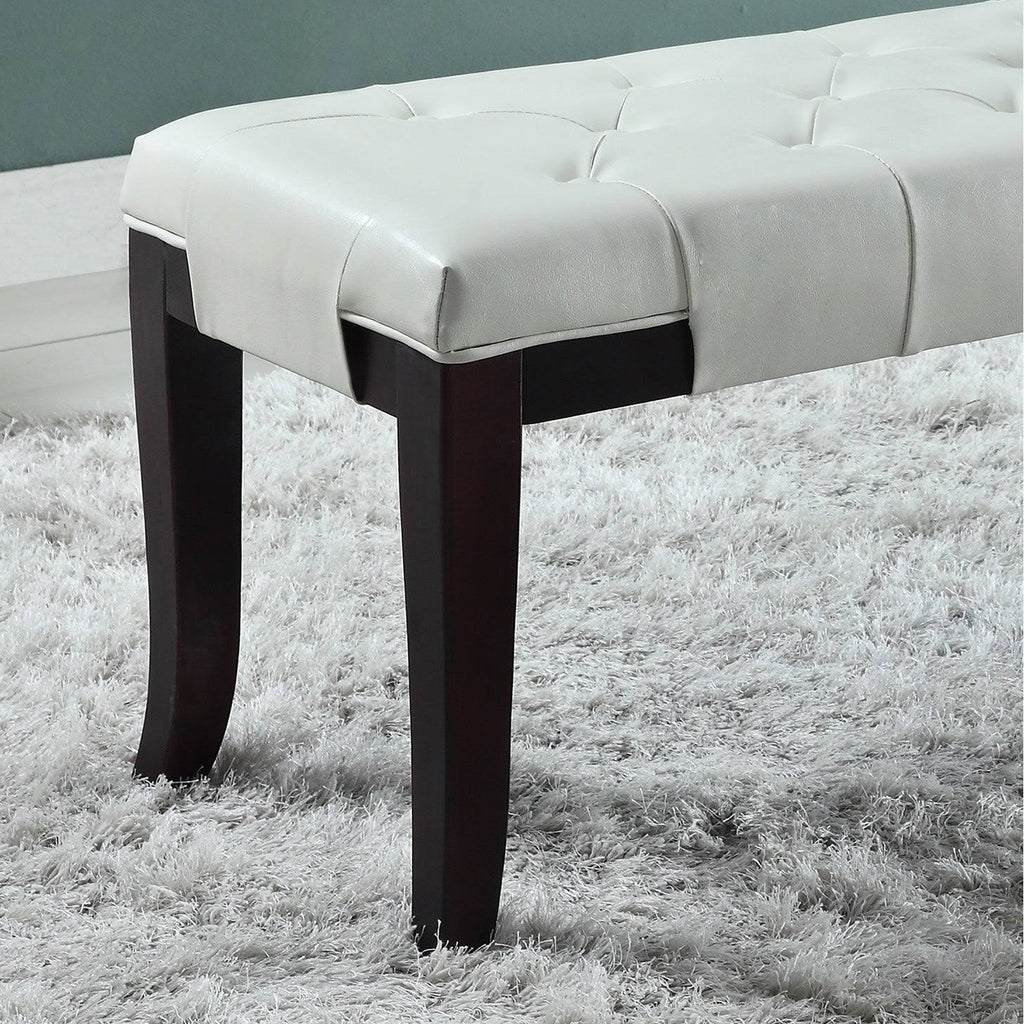 Tufted Ottoman Bench - Brown - Fabric S66253