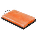 Himalayan Rock Salt Cooking Block with Metal Tray 12x8x1.5 inches 12lbs Kosher Food Grade Natural Pink Salt Pack of 2 V7005