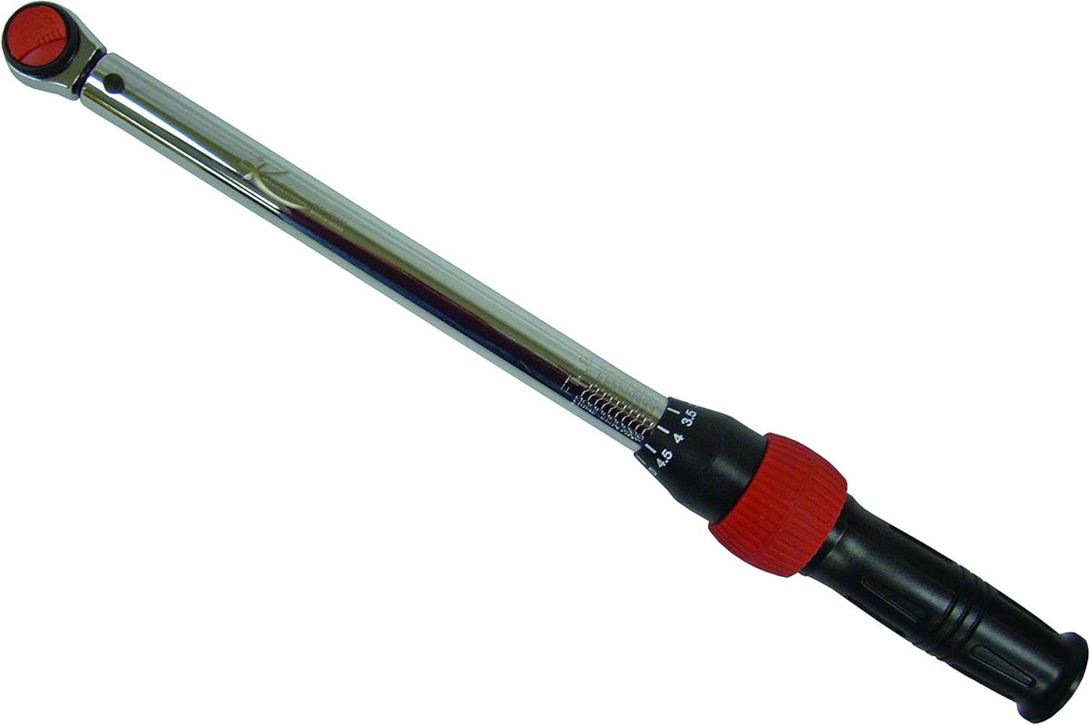 3/8" Drive Click Style Long Torque Wrench, 10-100 feet/lbs. Capacity, 16-1/4" Long, Pack of 2 V61311