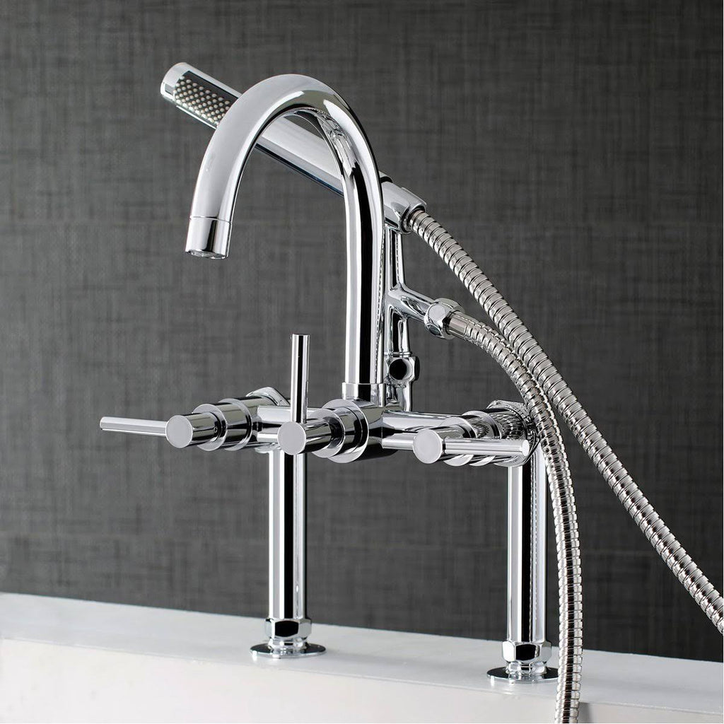 Oil Rubbed Bronze Deck Mount Clawfoot Tub Faucet M300