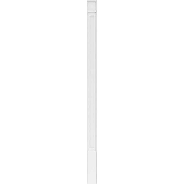 Flat Panel PVC Pilaster with Decorative Capital and Base (Pair) M966288