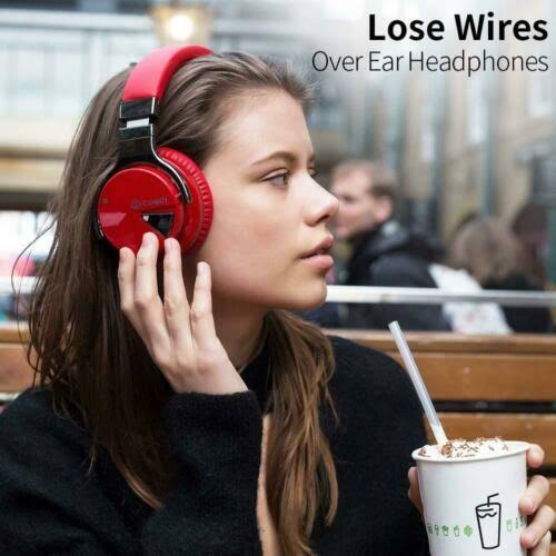 Red Active Noise Cancelling Wireless Bluetooth Headphones E96190