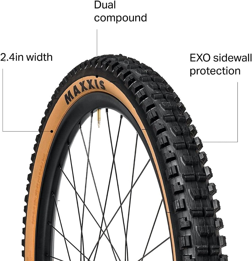 Black Skinwall Dual EXO Bicycle Tyres, 27.5x2.40, Pack of 2 K118