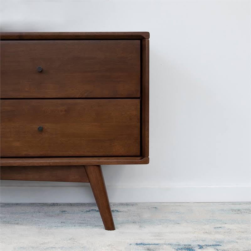 Brown Walnut Wood Night Stand W36945