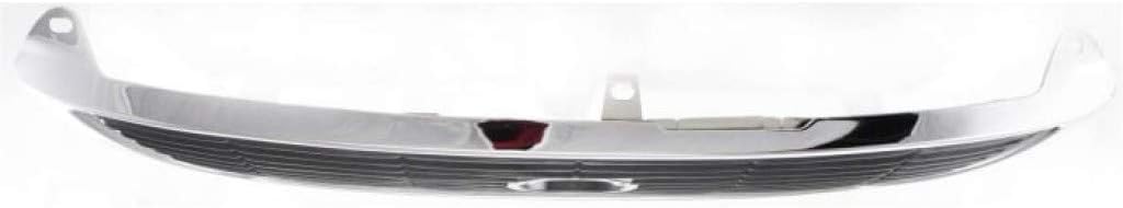 Chrome Shell Plastic Grille Assembly with Painted Silver Gray Insert V2121