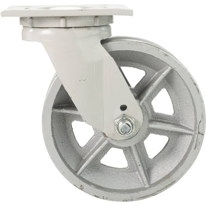 6 inch Gray Swivel Semi-Steel V-Groove Caster C3625