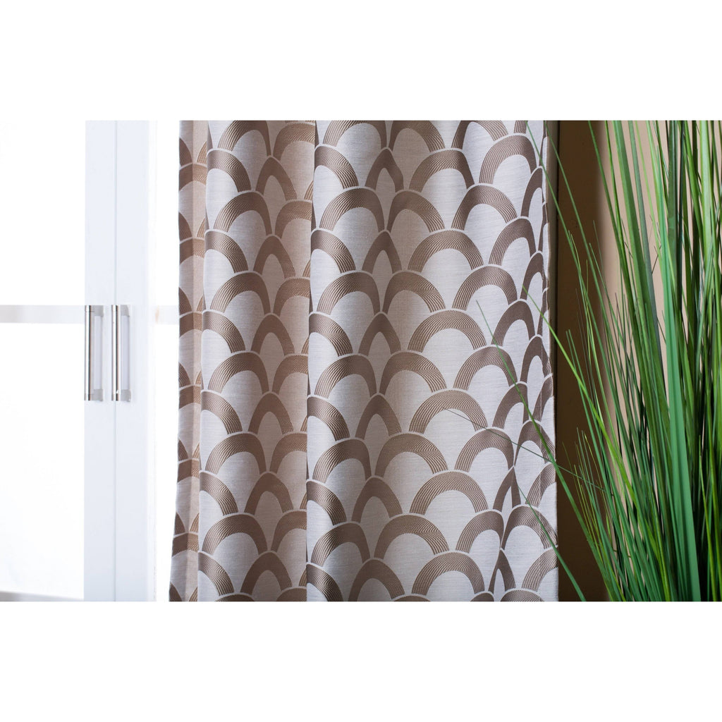 Beige/Taupe Jacquard Panel J153