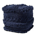 Navy Pouf Ottoman U22151