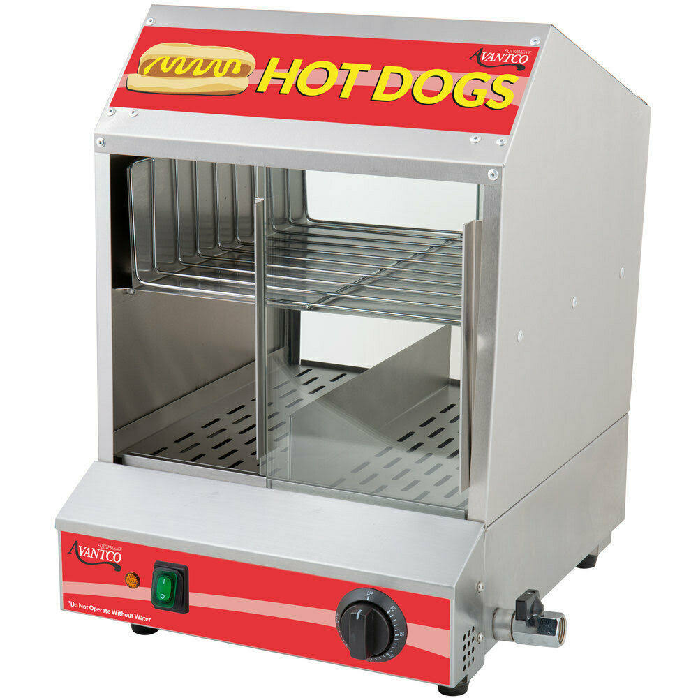 40 Bun Hot Dog Steamer Commercial Warmer Stand 120V S357075