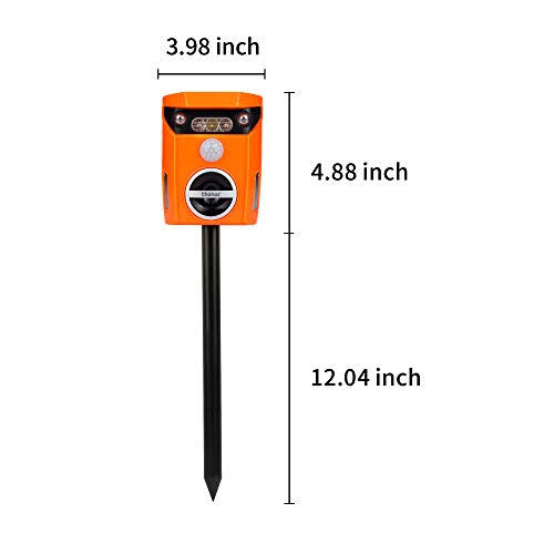 Ultrasonic Animal Repellent with LED Flashing Light Q629