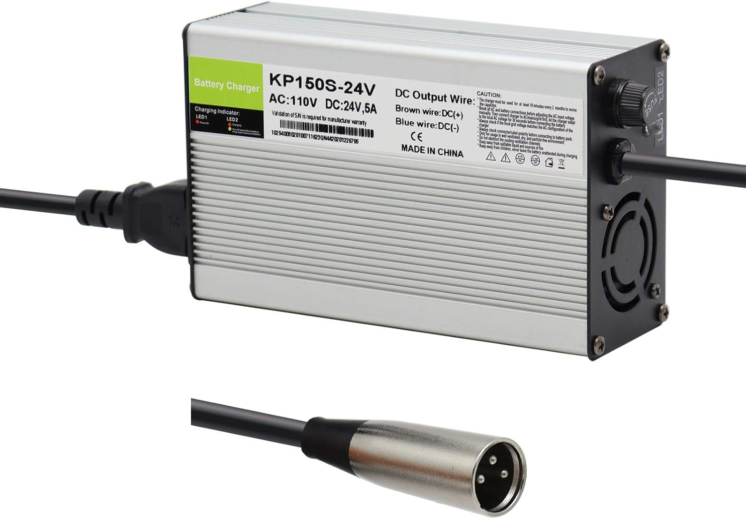 24V 5A Battery Charger 3-Pin XLR Pack of 2 C1391