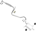 Exhaust System Middle Resonator & Muffler for Nissan Altima 2.4L 2001 U644