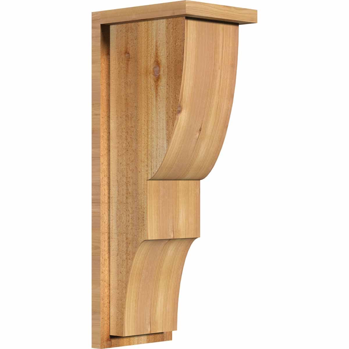 Ridgewood Rough Sawn Corbel with Backplate, Western Red Cedar K528968