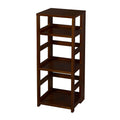 Mocha Walnut Square Folding Bookcase Q7352