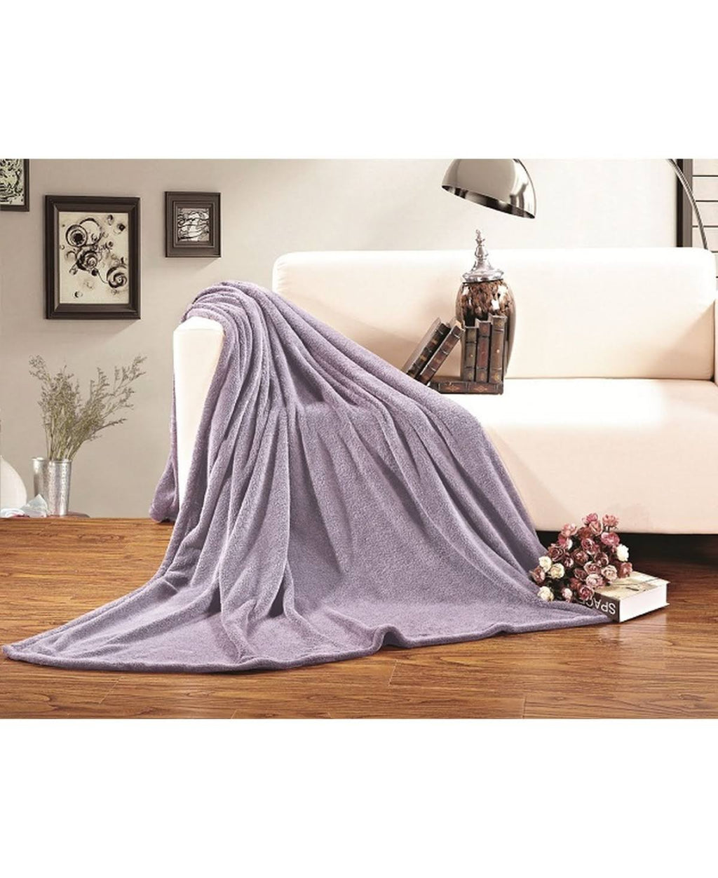 Plush Fleece Blanket, King/California King - Brown T975381