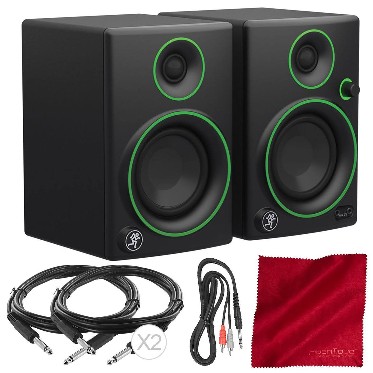 3" Creative Reference Multimedia Monitor Pair with Cables and Cloth A611168