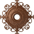 Orleans Ceiling Medallion, Hand-Painted Polished Copper F258609