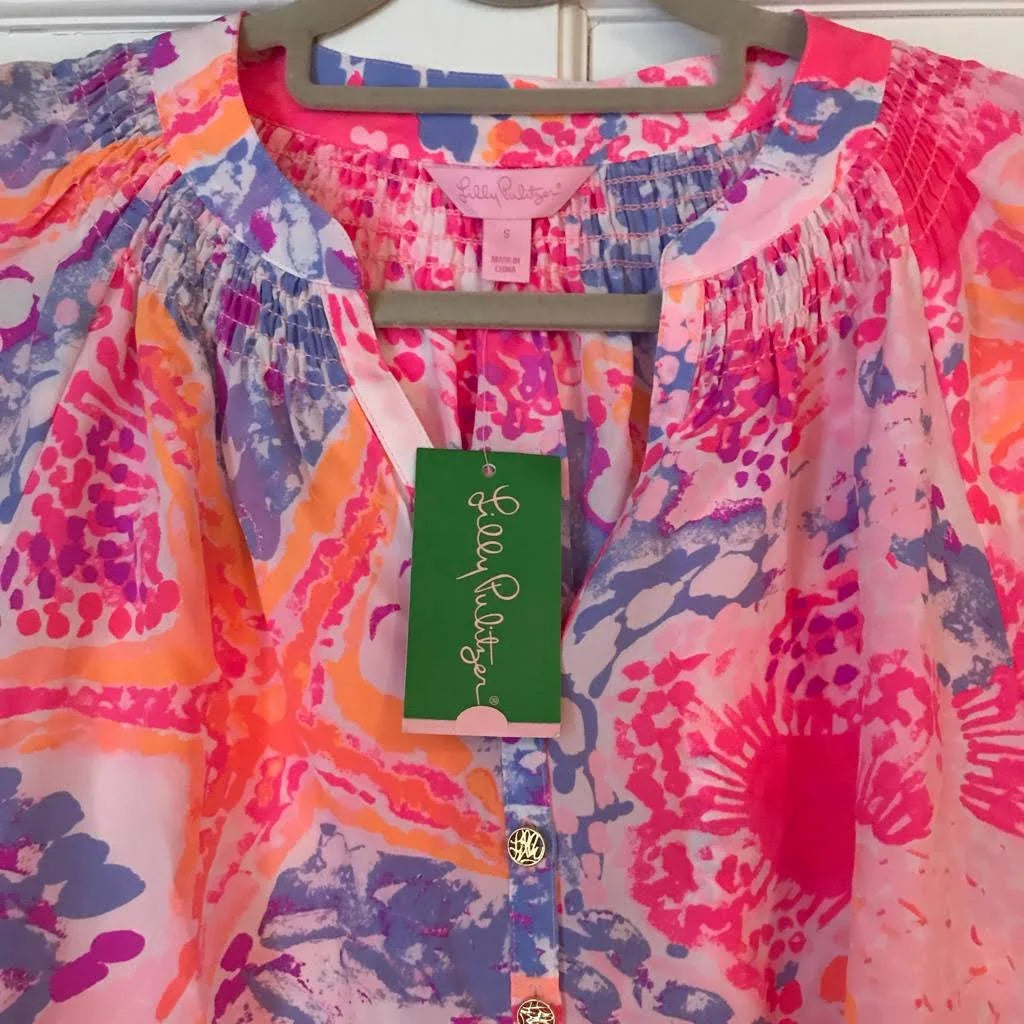 Paradise Pink Bohemian Beach Top F1343