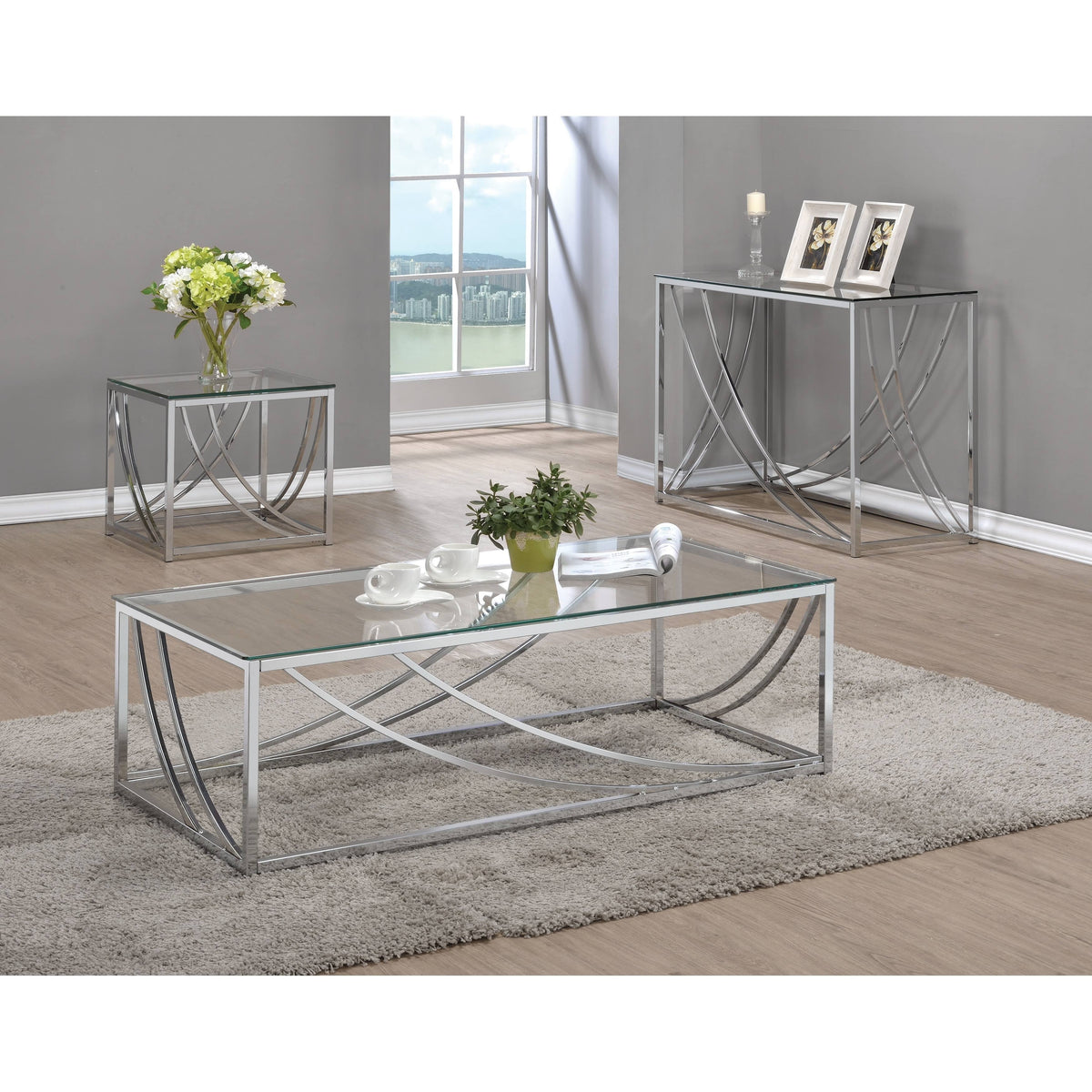 Chrome End Table V356018