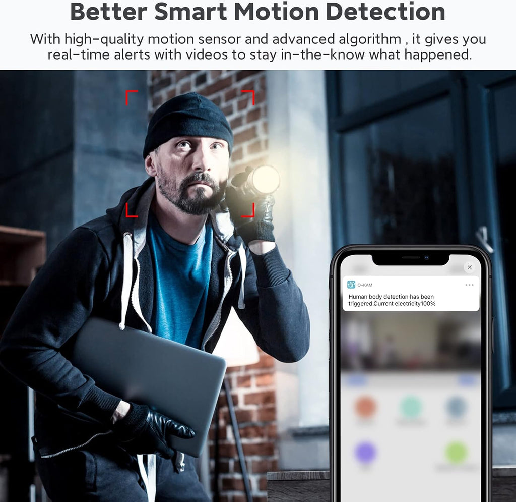 4K Mini Wireless Security Camera with Night Vision and Motion Detection B117920