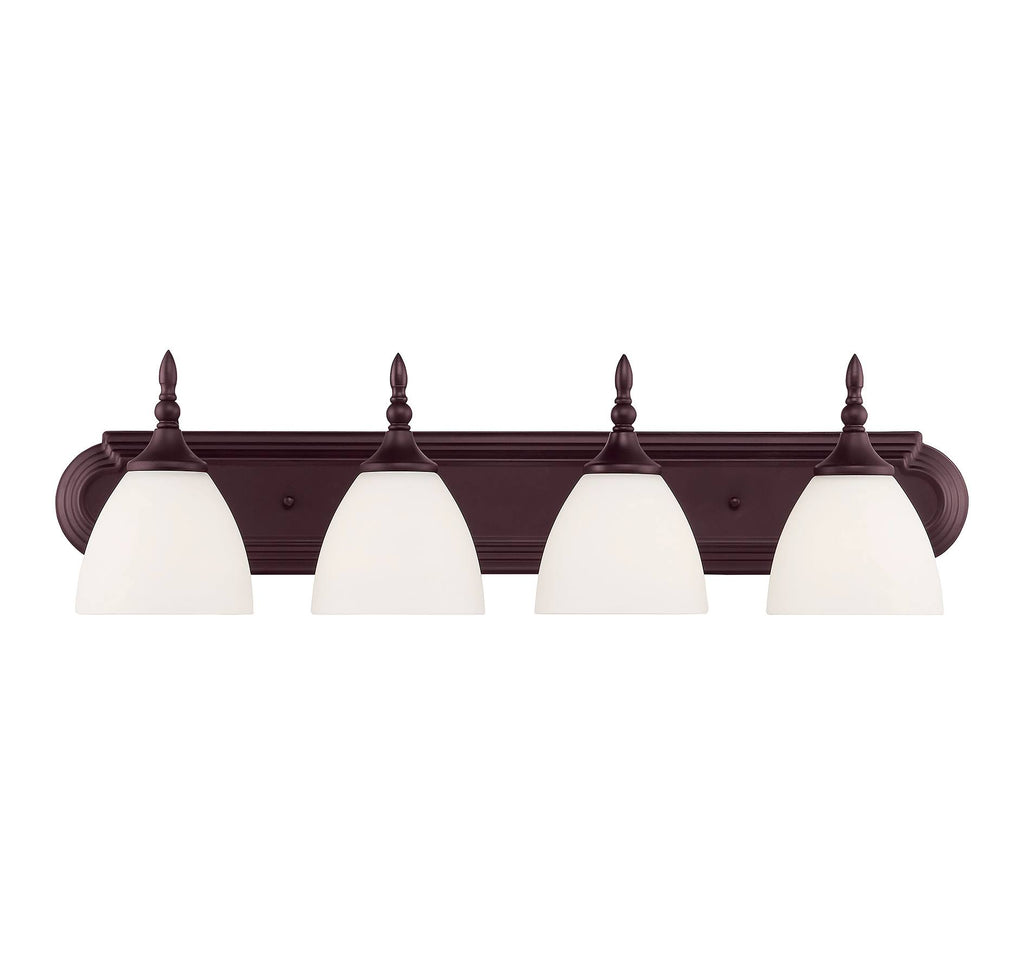 English Bronze 4 Light Bath Bar O952
