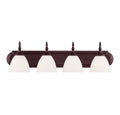 English Bronze 4 Light Bath Bar O952