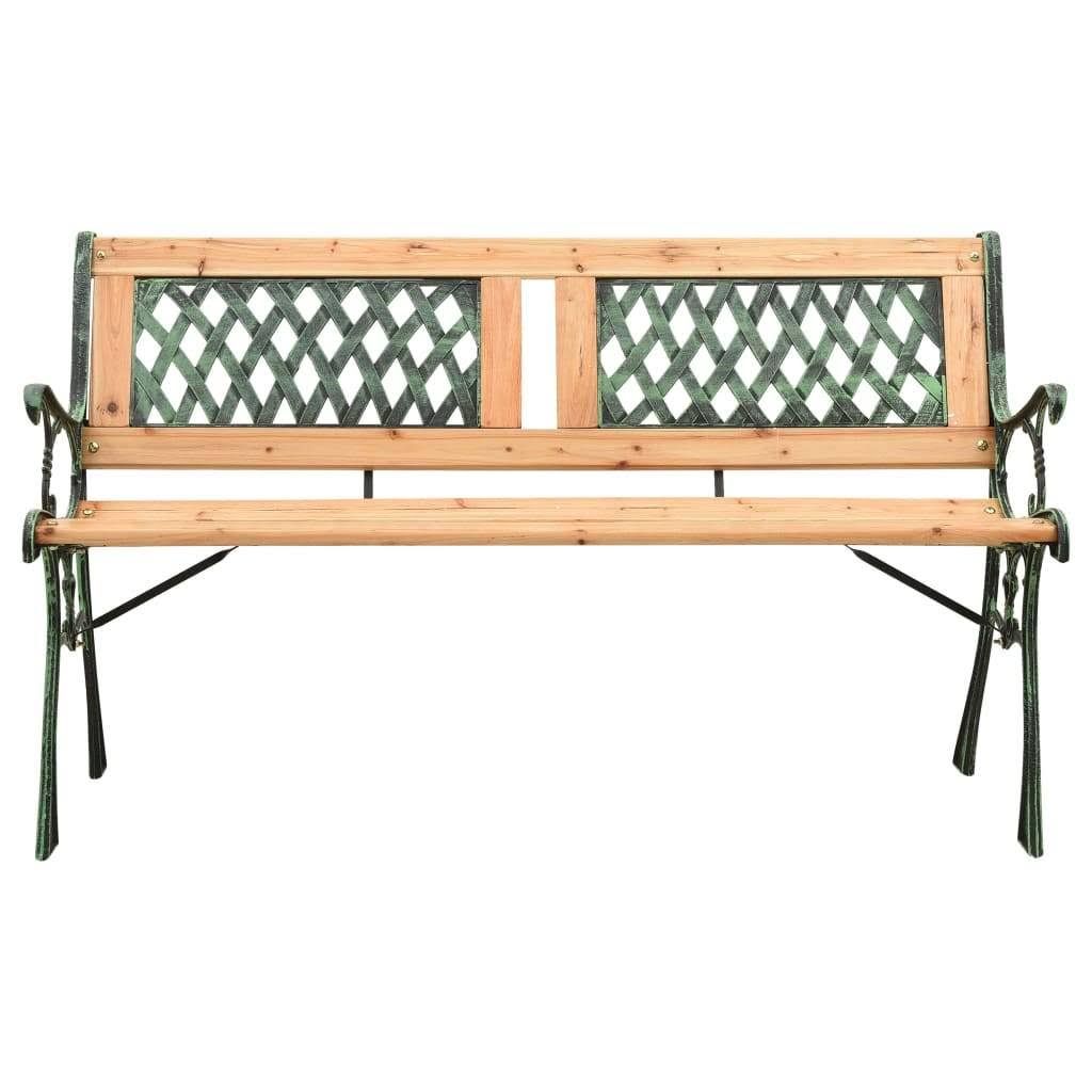 Cast Iron and Solid Firwood Garden Bench P554