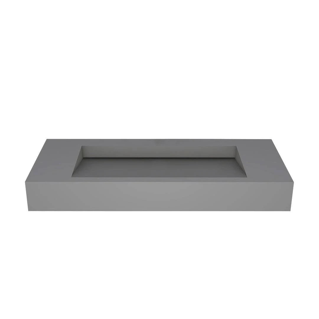 48 No Faucet Hole Grey Wall-Mounted Sink T703707