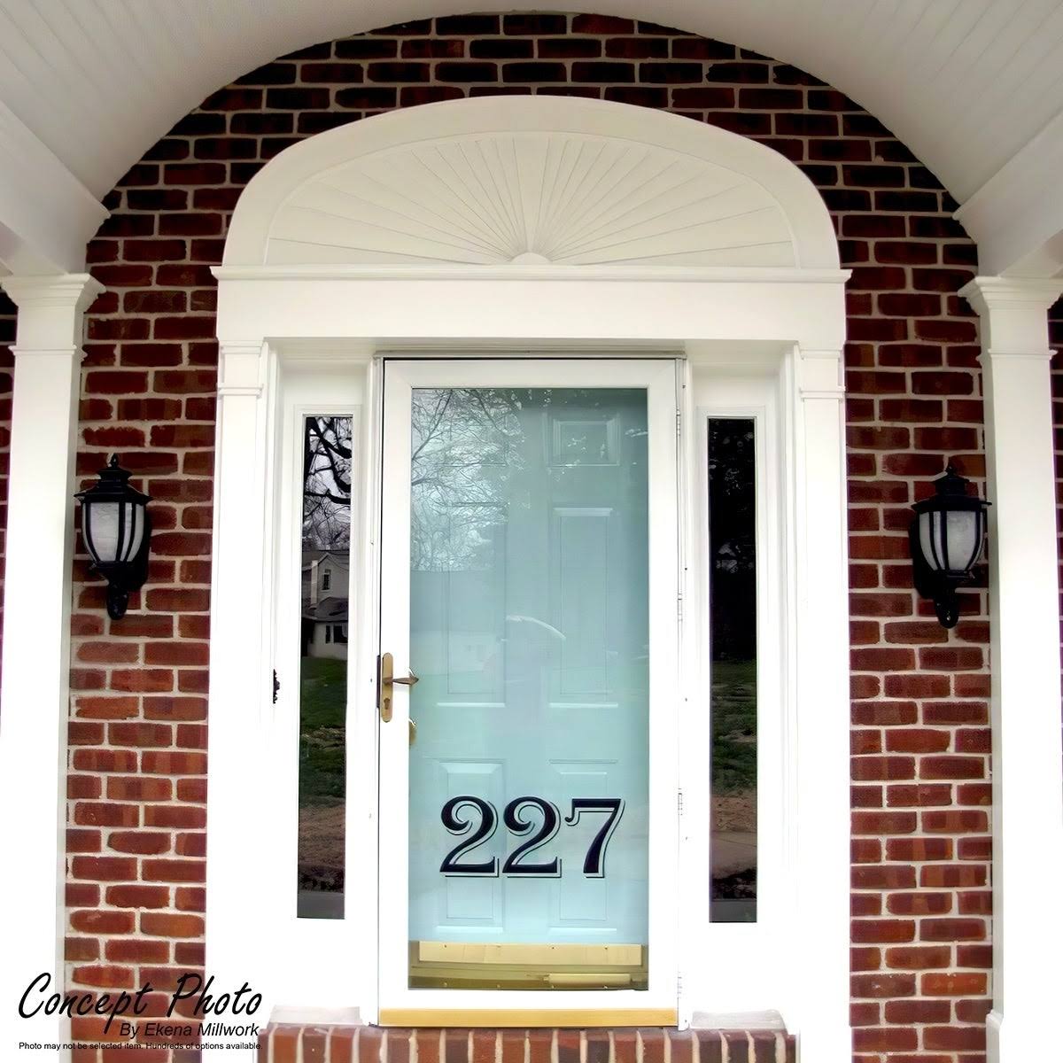 Peaked Cap 3 Spoke PVC Pediment U7112