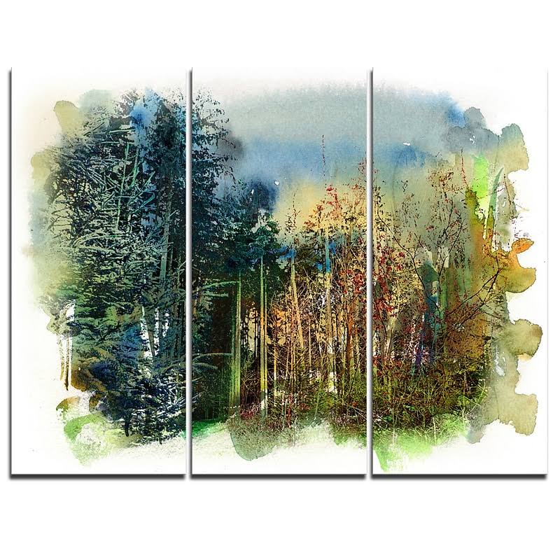 3 Piece Graphic Art on Wrapped Canvas Set P2771