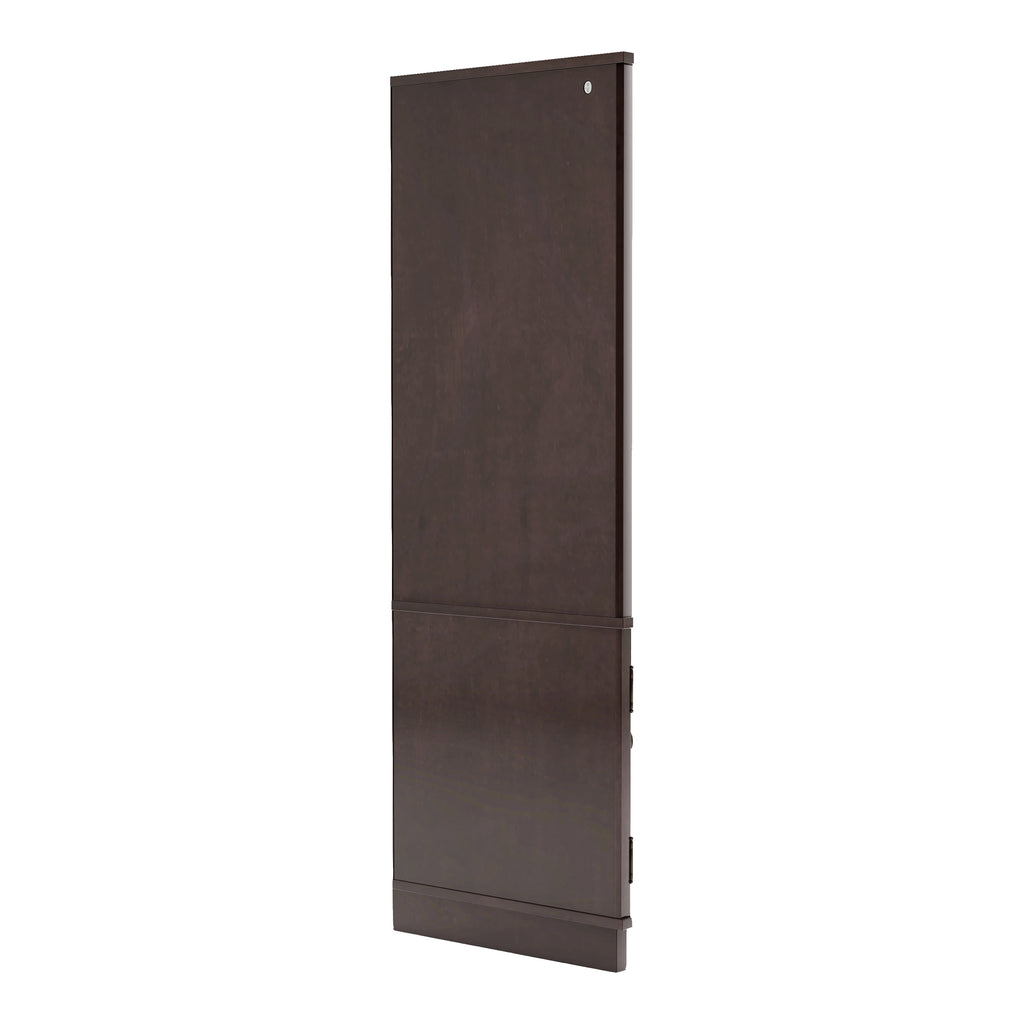 Espresso Wood Corner Bookshelf A7650