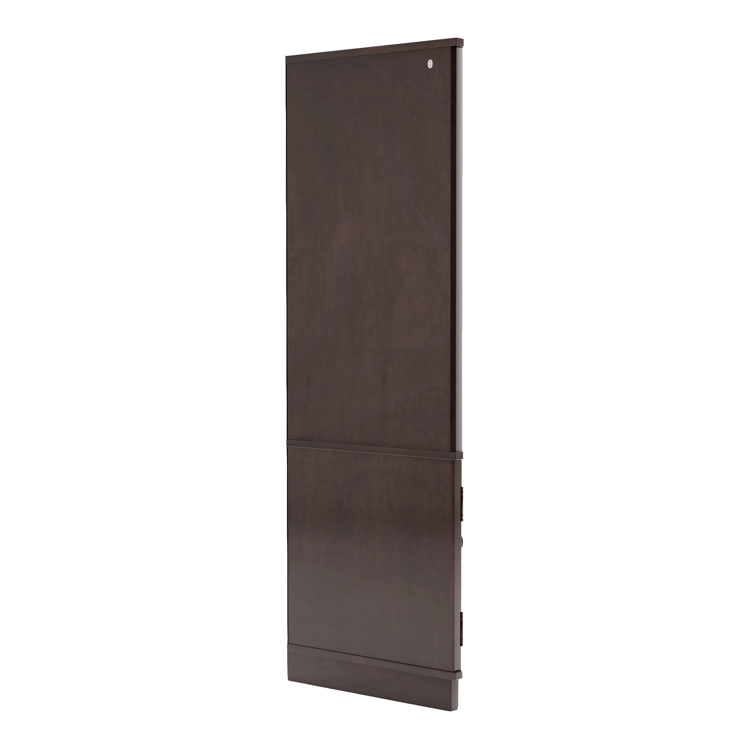 Espresso Wood Corner Bookshelf A7650