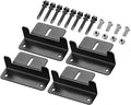 Set of 4 Black Aluminum Solar Panel Z Bracket L14420
