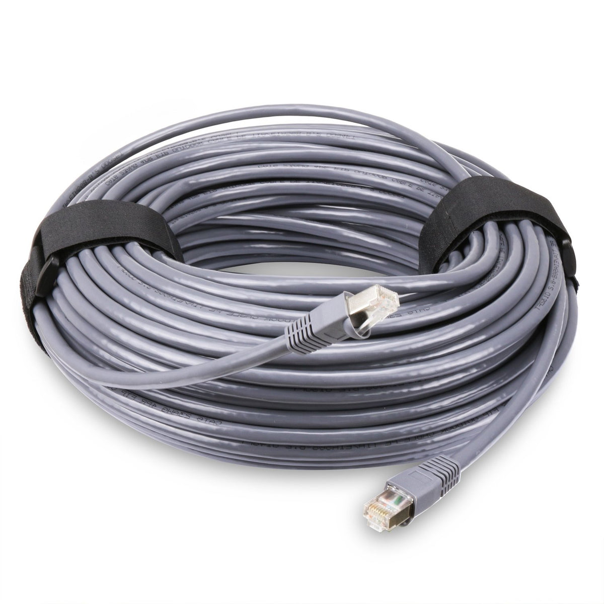 Outdoor Shielded Cat6 Cable 100ft Waterproof UV Resistant Gold Plated RJ45 Connector D611