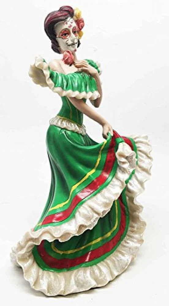 Sugar Skull Mexico Dancer Figurine A138