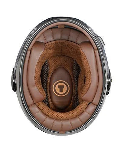 Matte Black Retro Full Face Helmet K946