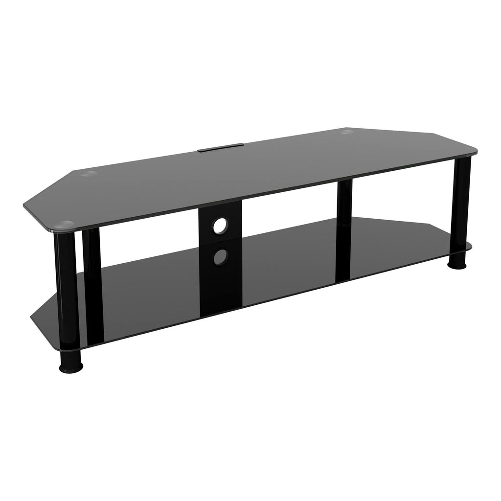TV Stand with Cable Management, Black H401