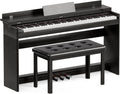 88 Key Digital Piano with Padded Bench, Music Stand, Power Adapter, 3-Pedal Board, Headphone Jack, White L93871