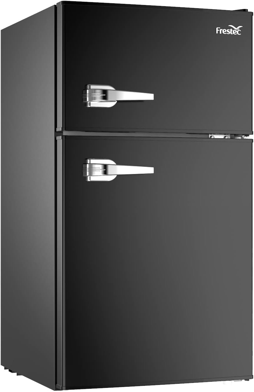 3.2 Cu.Ft Compact Refrigerator with Freezer, Black W759