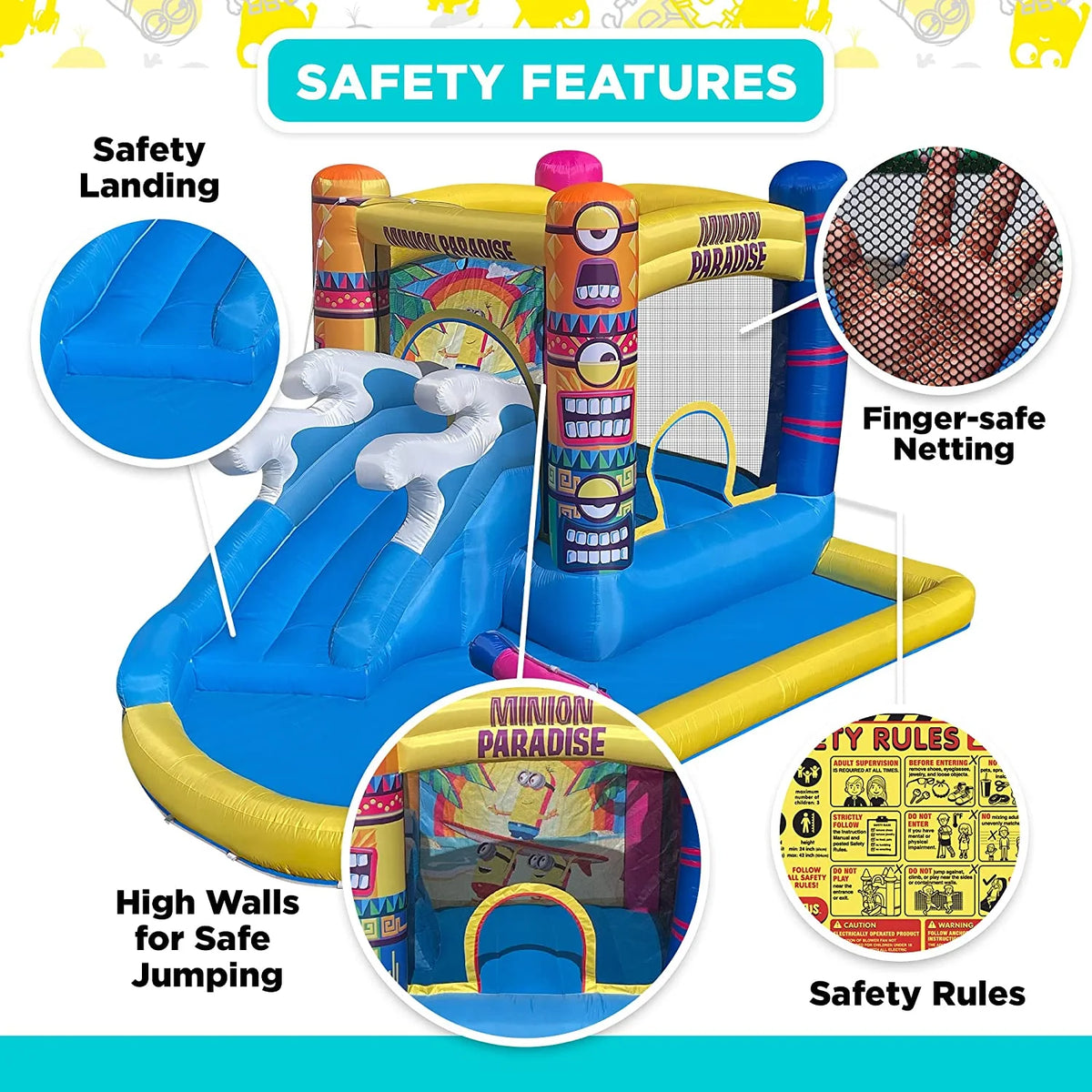 Inflatable Bounce House with Slide S954456