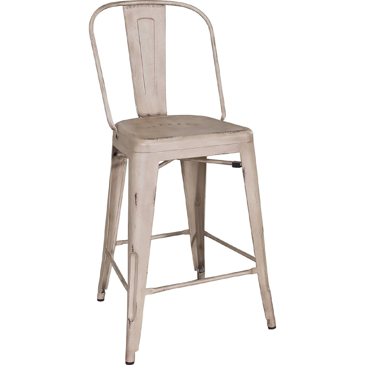 Vintage Cream Bow Back Counter Chair H954305