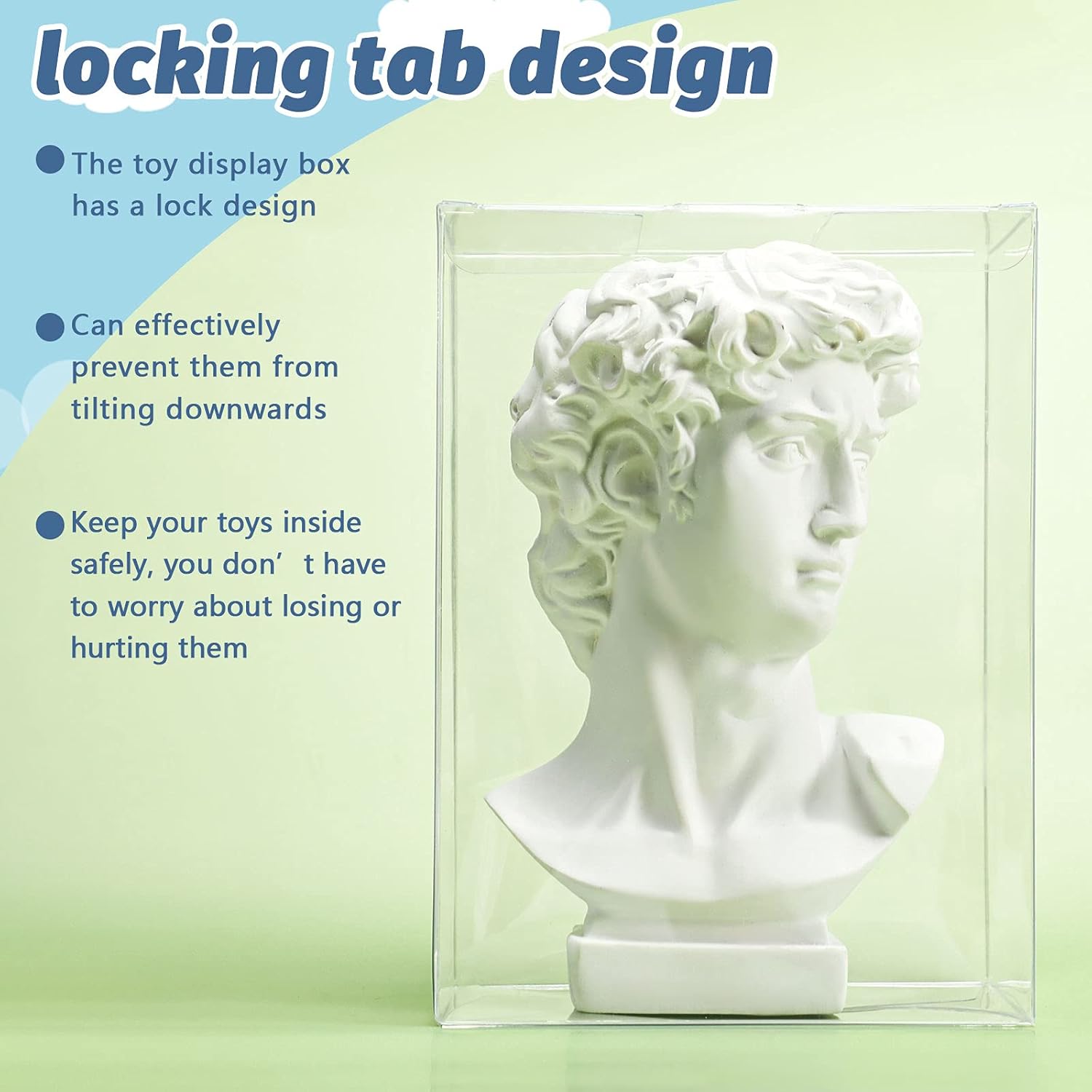 30 Pieces Clear Plastic Toy Protector Case 4-Inch Display Box P4820