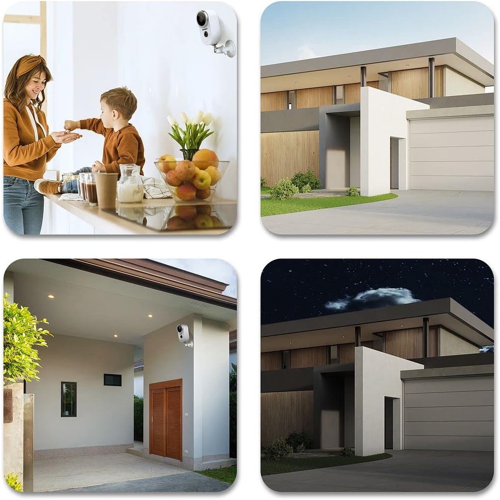 1080P HD Wireless Security Camera with Night Vision and Motion Detection D788926