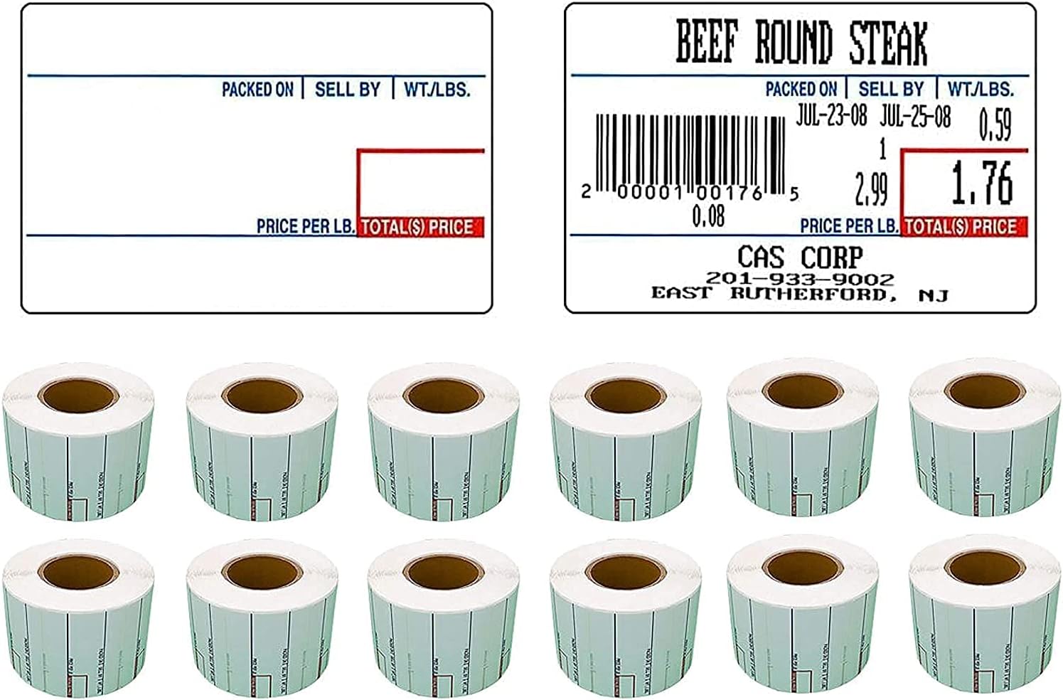 58 x 50 mm Printing Scale Label, 36 Rolls Per Case R90922